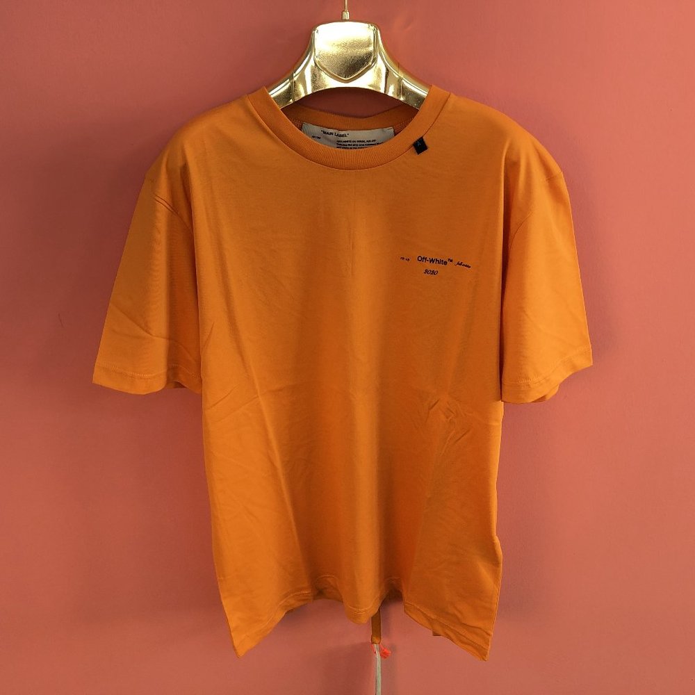 Off-White Back Embroidery Logo Orange T-Shirt XL